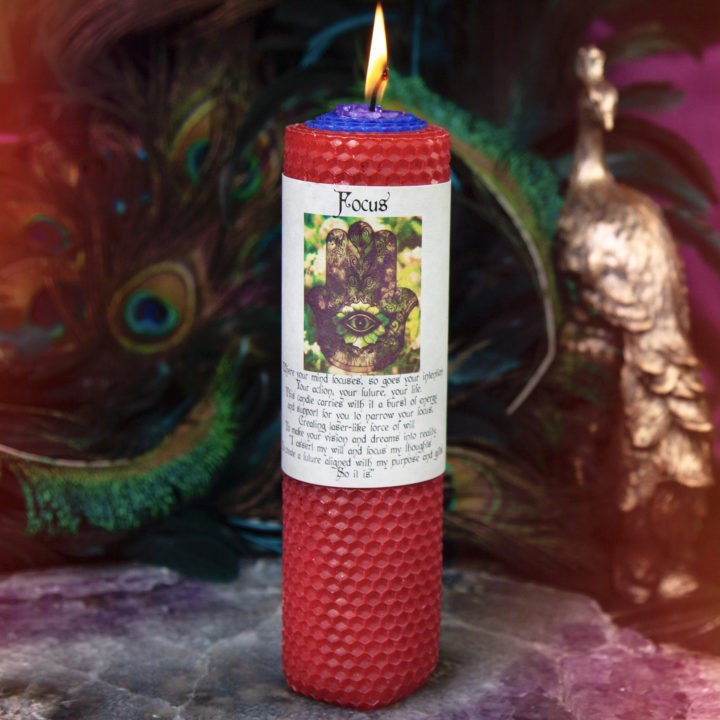 Focus Beeswax Intention Candles