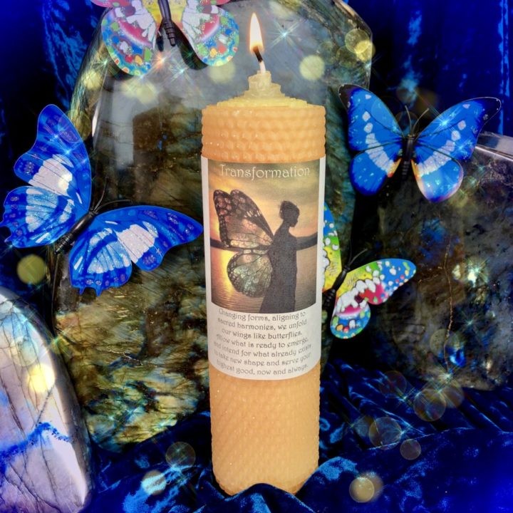 Transformation Beeswax Intention Candle