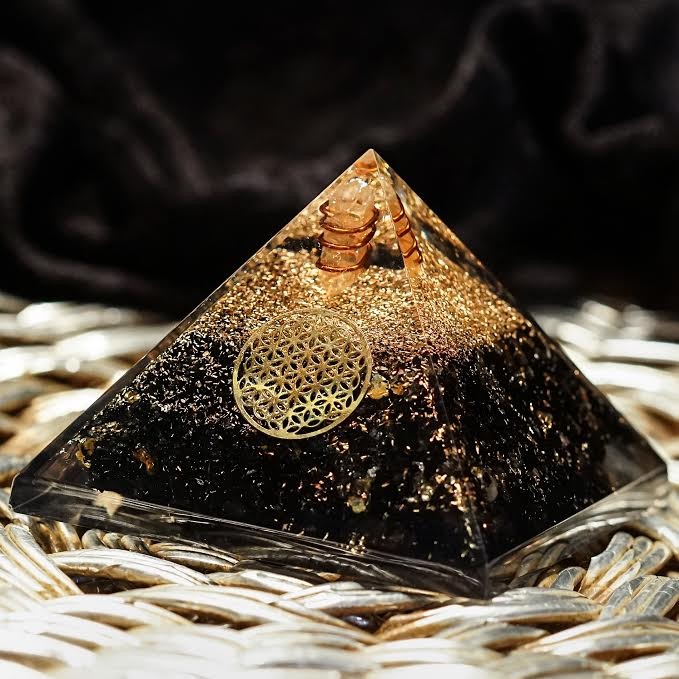 Black Tourmaline Orgonite Pyramids
