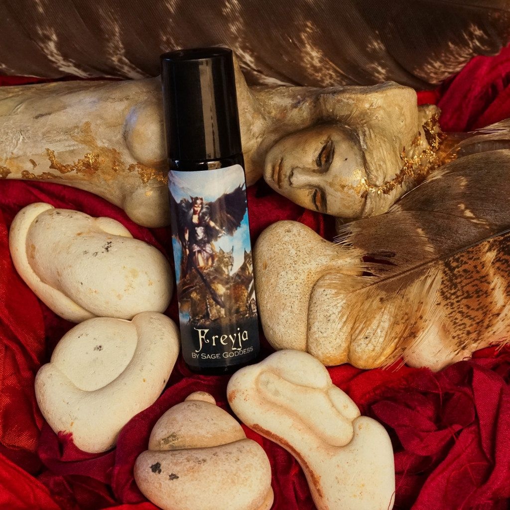 frejya perfume with goddess stone