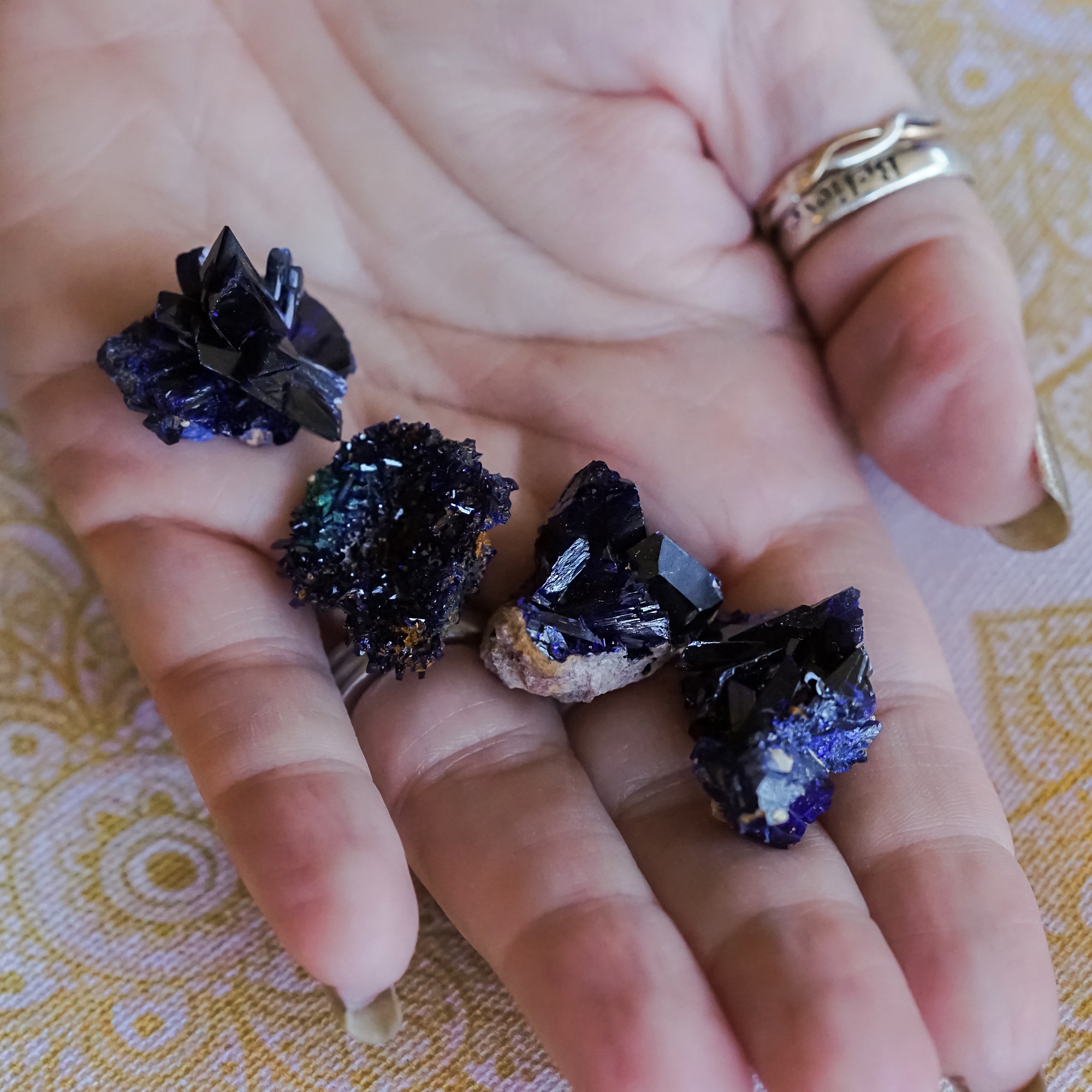 azurite crystals