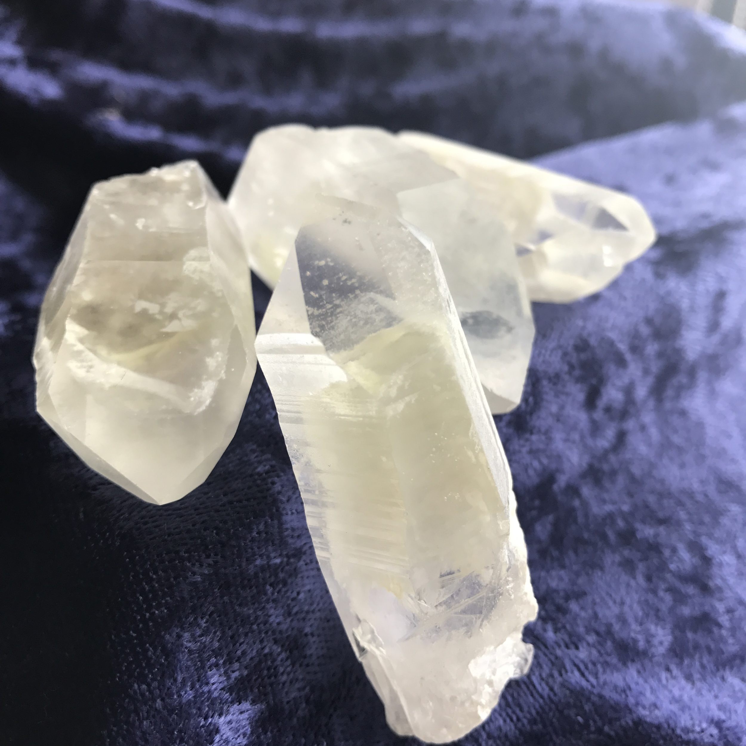 phantom lemurian quartz points anointed with song of lemuria