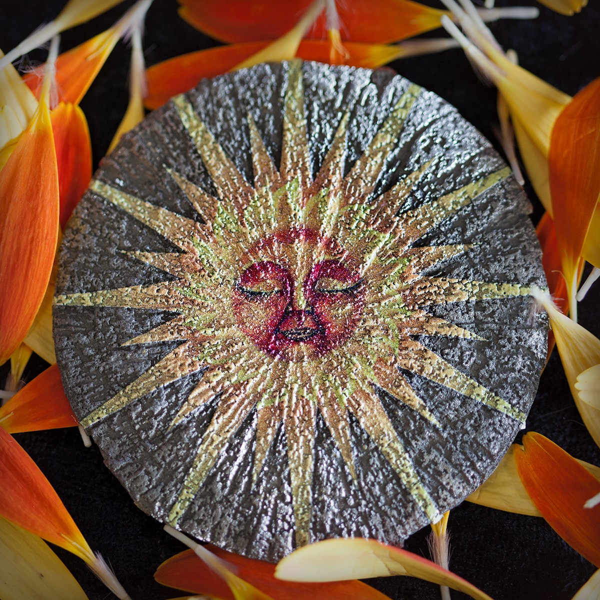 pyrite suns with sun print