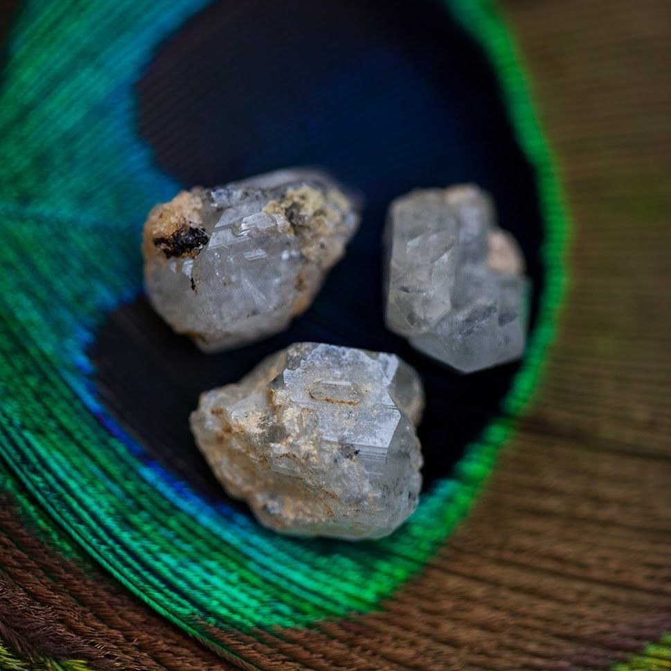 Blue Phenacite Crystal