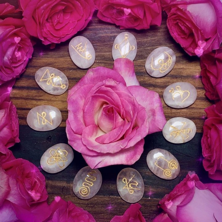 Rose Quartz Karuna Set with Karuna Perfume
