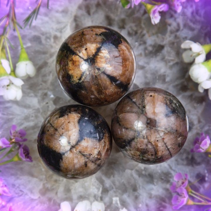 Chiastolite Peace and Protection Spheres