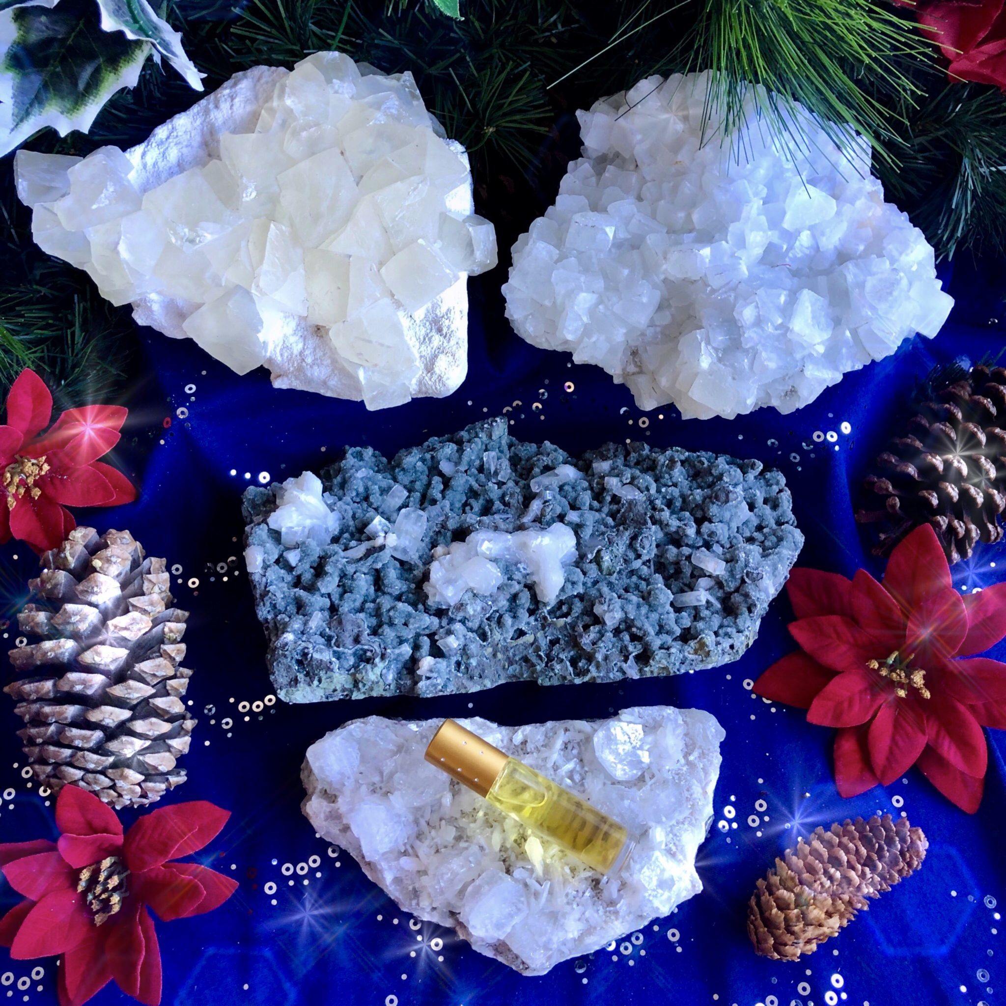 Huge Zeolite Clusters And Munay Perfume For Peace And Total Healing
