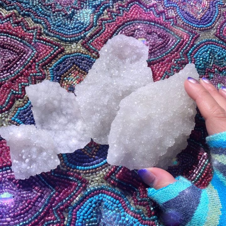 Spiritual Awareness White Apophyllite Crystal Clusters