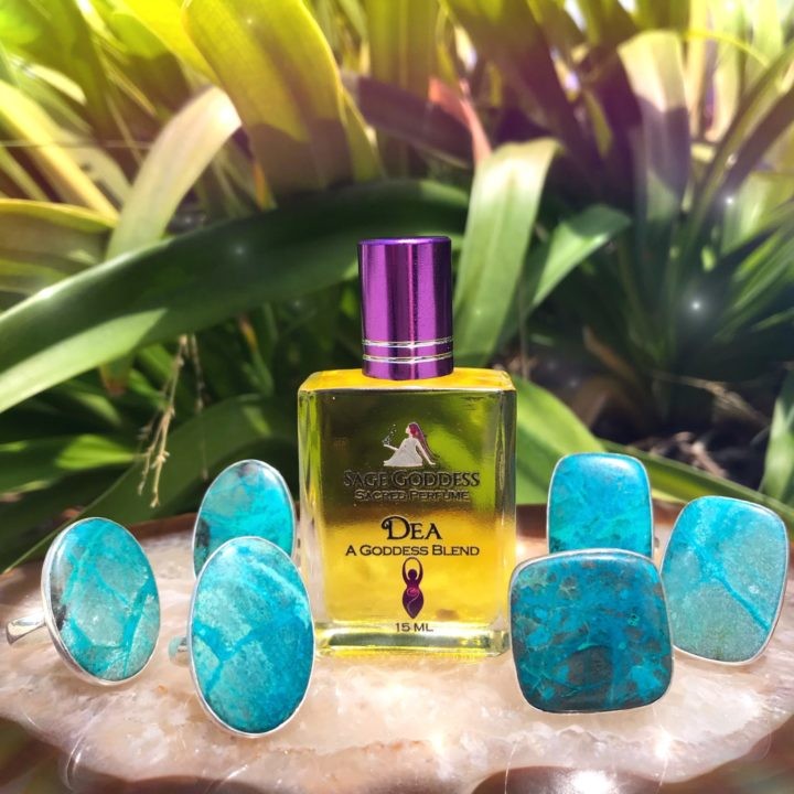 Chrysocolla Adjustable Rings With DEA Perfume_8_1_1of5