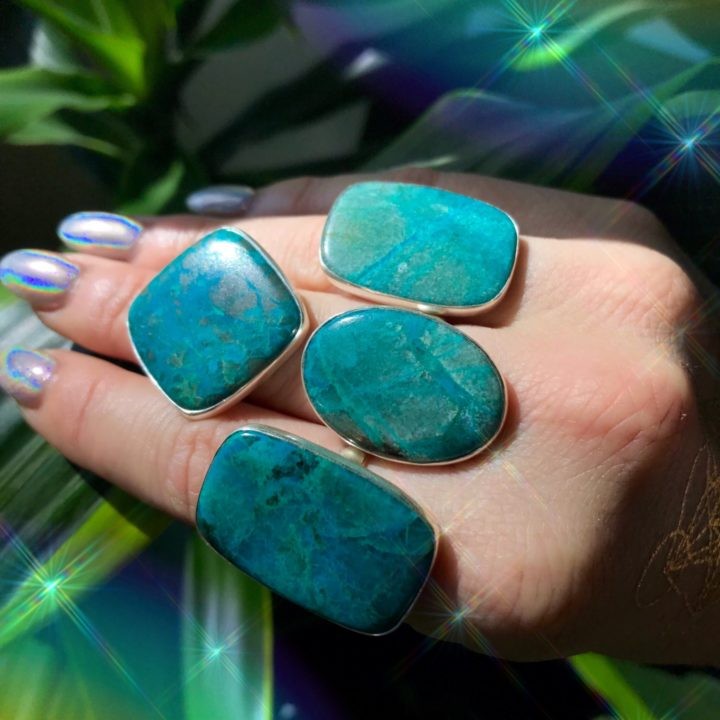 Chrysocolla Adjustable Rings With DEA Perfume_8_1_3of5
