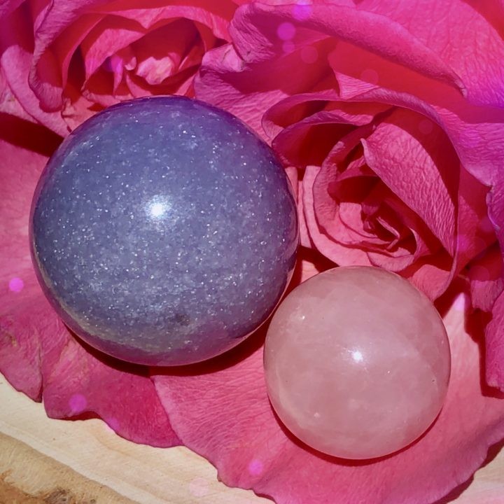 Relaxed_Heart_Lepidolite_and_Rose_Quartz_Sphere_Duo_3of3_8_25