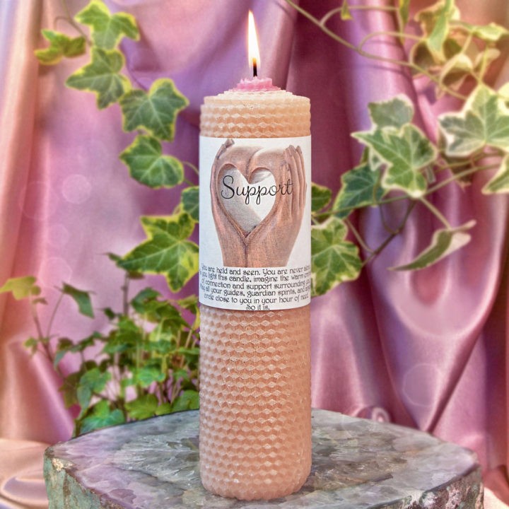 Support Beeswax Intention Candles 1of1 10 30