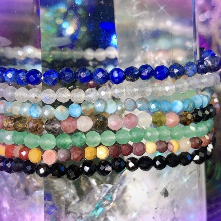 Athena’s Favorite Trio of Faceted Stacker Bracelets