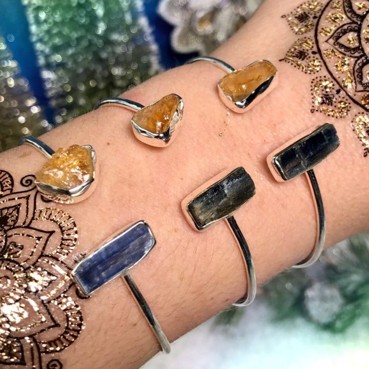 Prosperity and Alignment Blue Kyanite and Citrine Bracelets 1of3_11_28