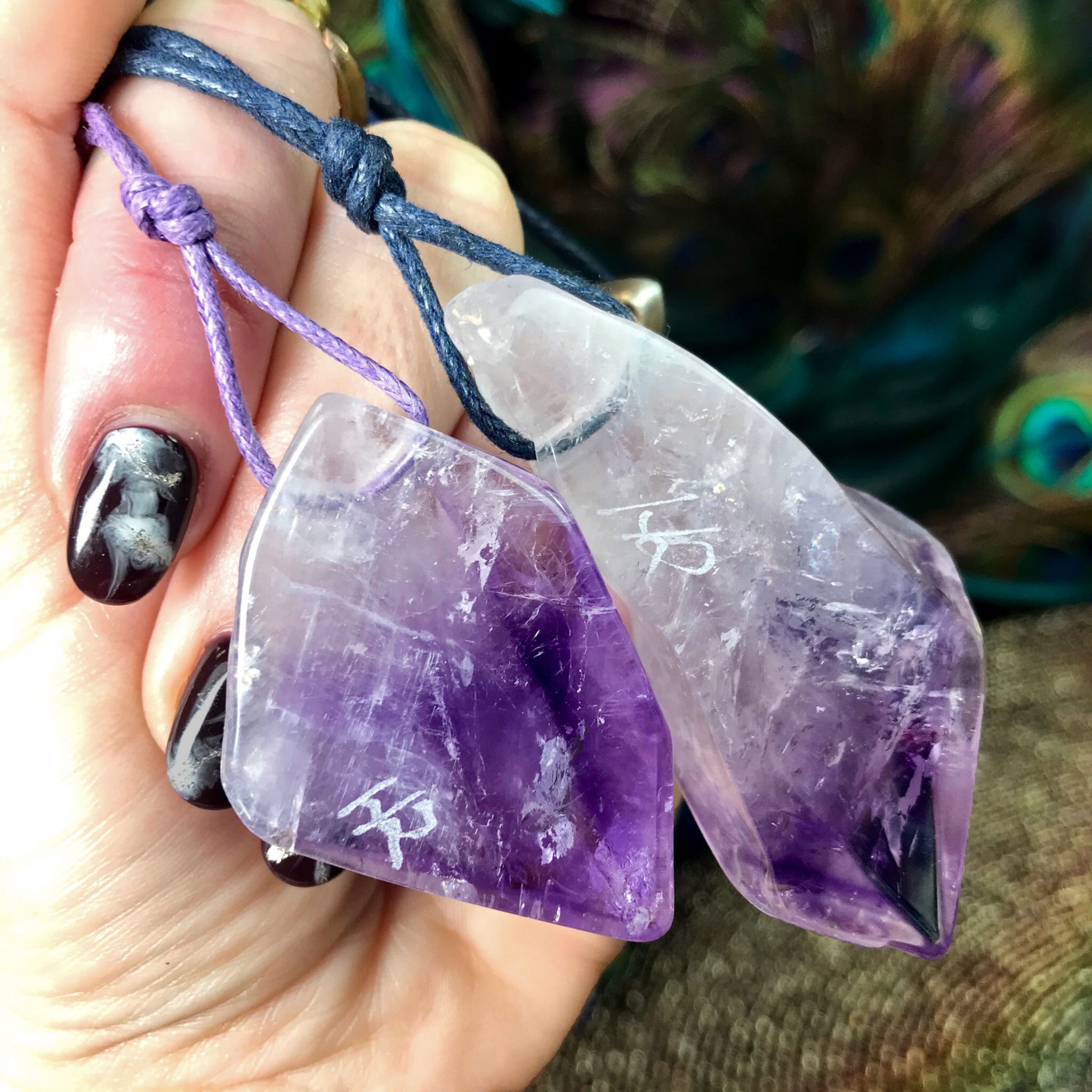 SG Exclusive Hovave Art AAA Grade Amethyst Pendants