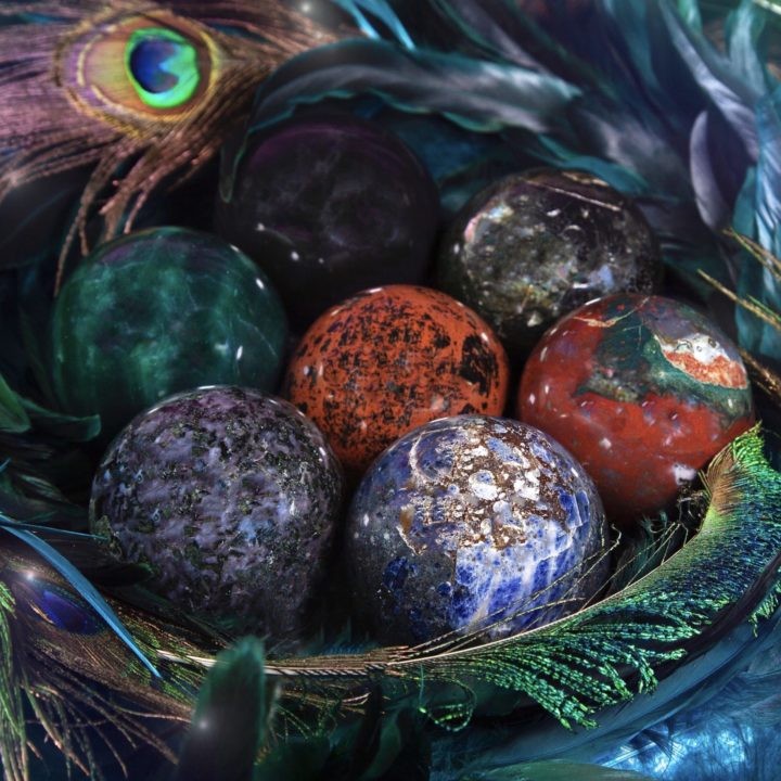 Intuitively Chosen Gemstone Spheres
