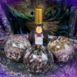 Life Force Eudialyte Sphere with Auto i'Moon Perfume
