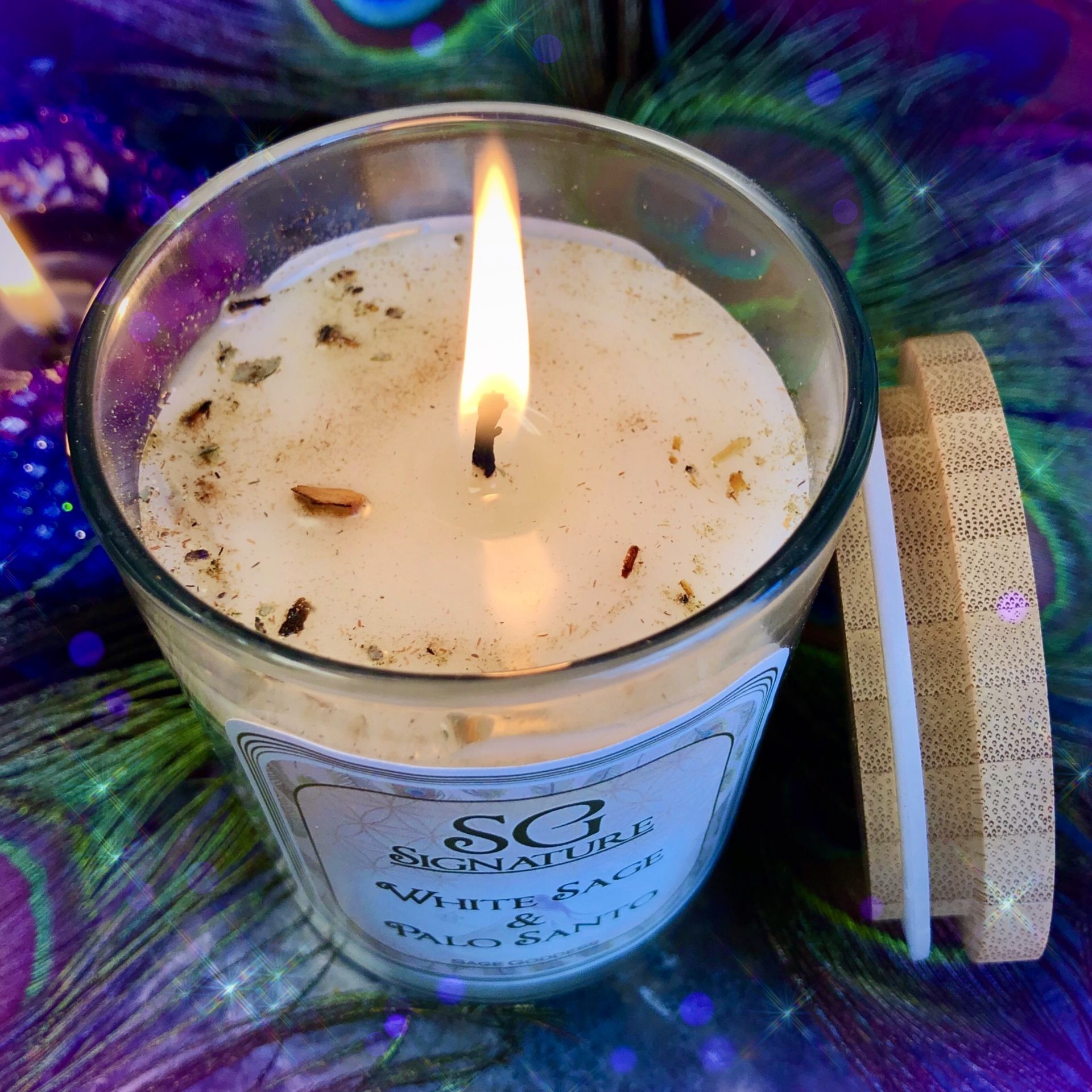 Witchy Sh*t Wooden Wick Candle  Notes: Palo Santo, Sage & Cedarwood –  Effing Candle Co.