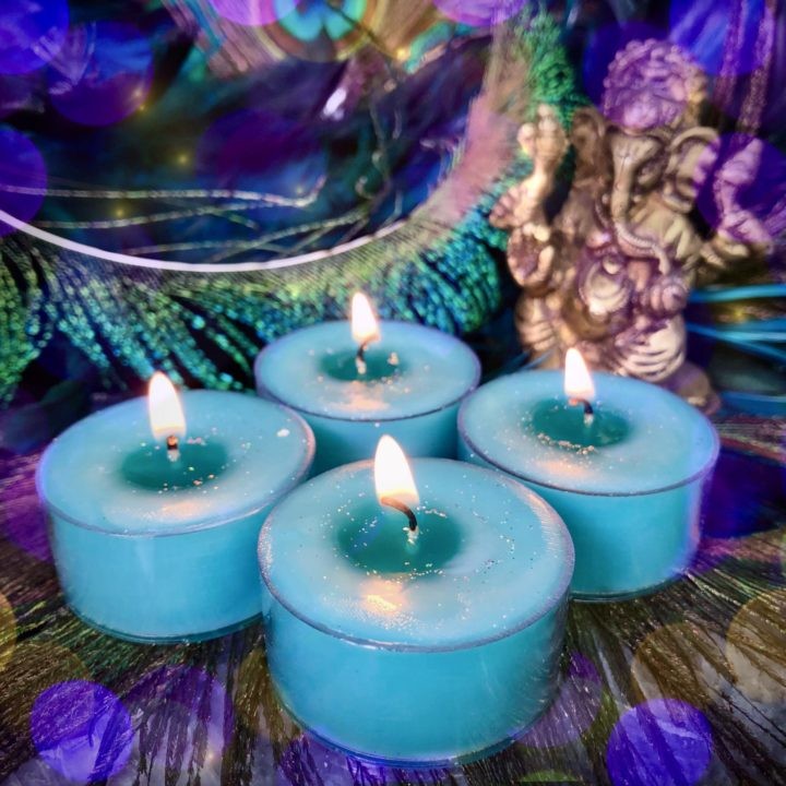 Ganesha Intention Tea Lights with Lakshmi Perfume
