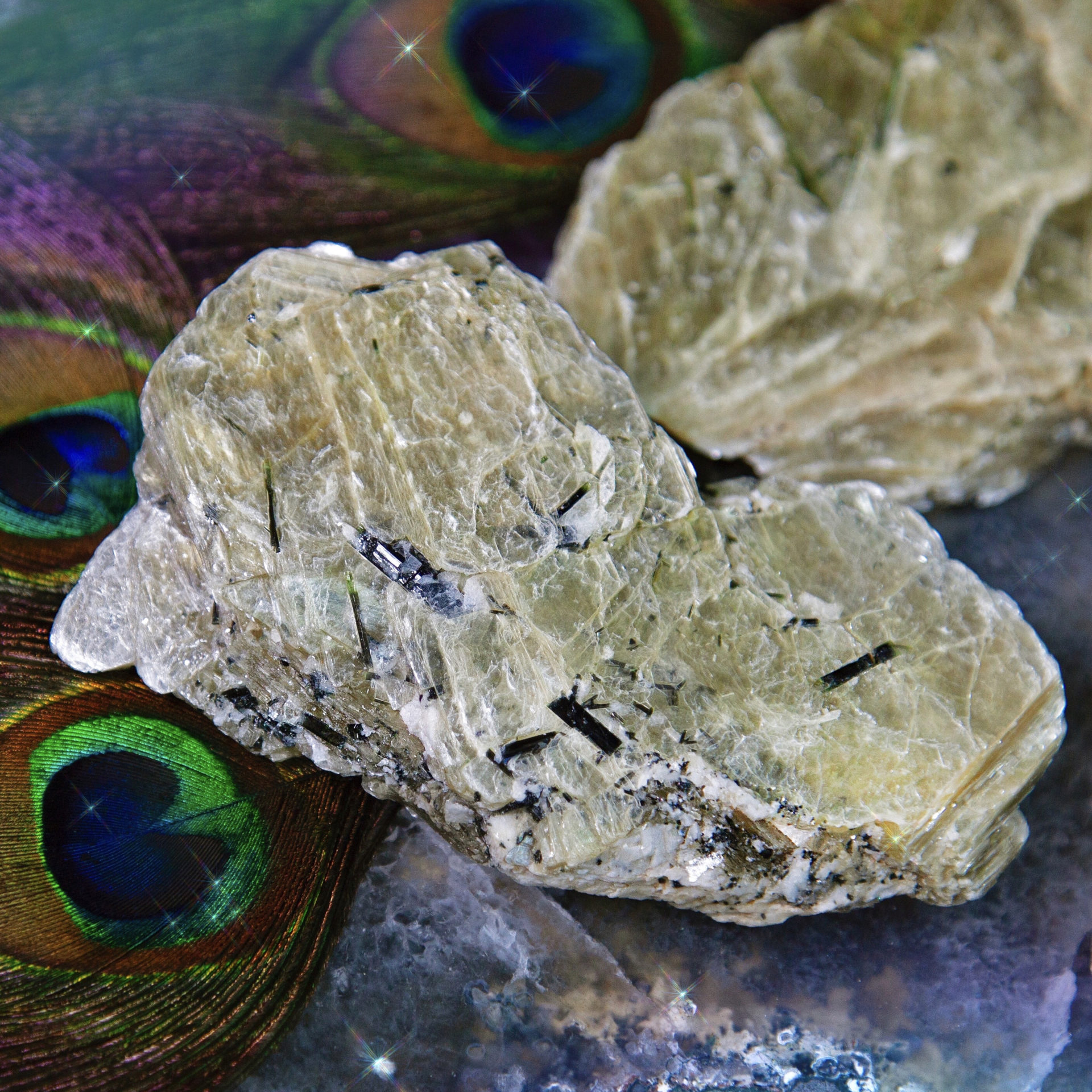 Black Tourmaline with Mica Black Gem Gemstone Crystals Metaphysical Stone Mica Healing Crystal Gemstones Metaphysical Tourmaline