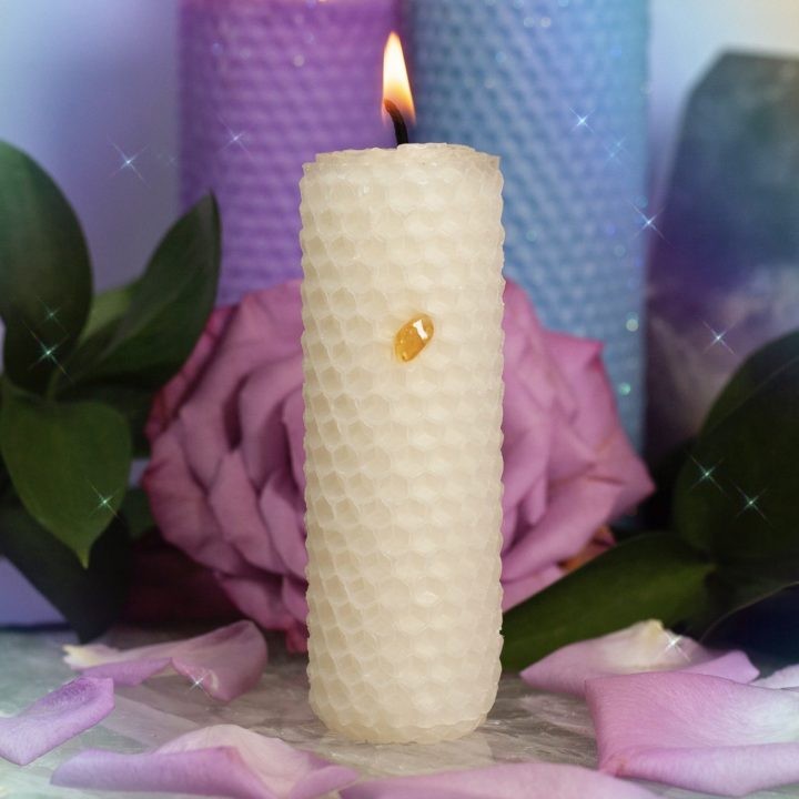 One Wish Beeswax Intention Candles
