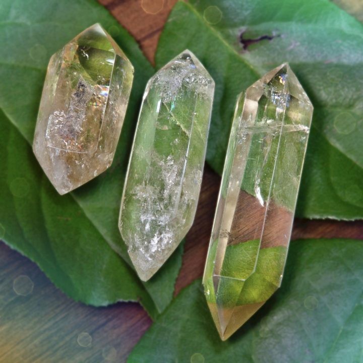Double Terminated African Citrine Manifestation Wands