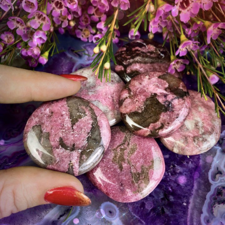 Sweet Love Pink Tourmaline Palm Stones