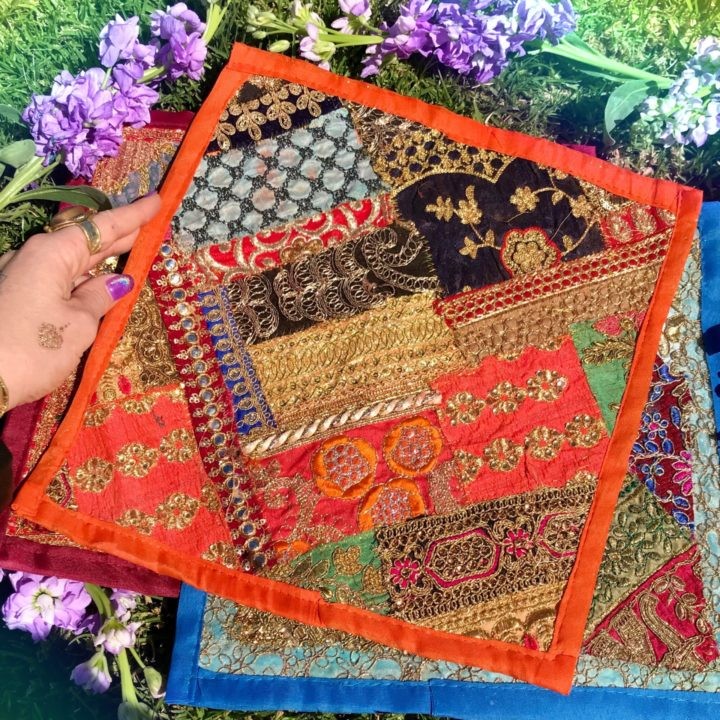 Decorative Sari Altar Mats