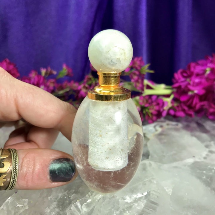 Clear Quartz Soul Star Perfume Bottle