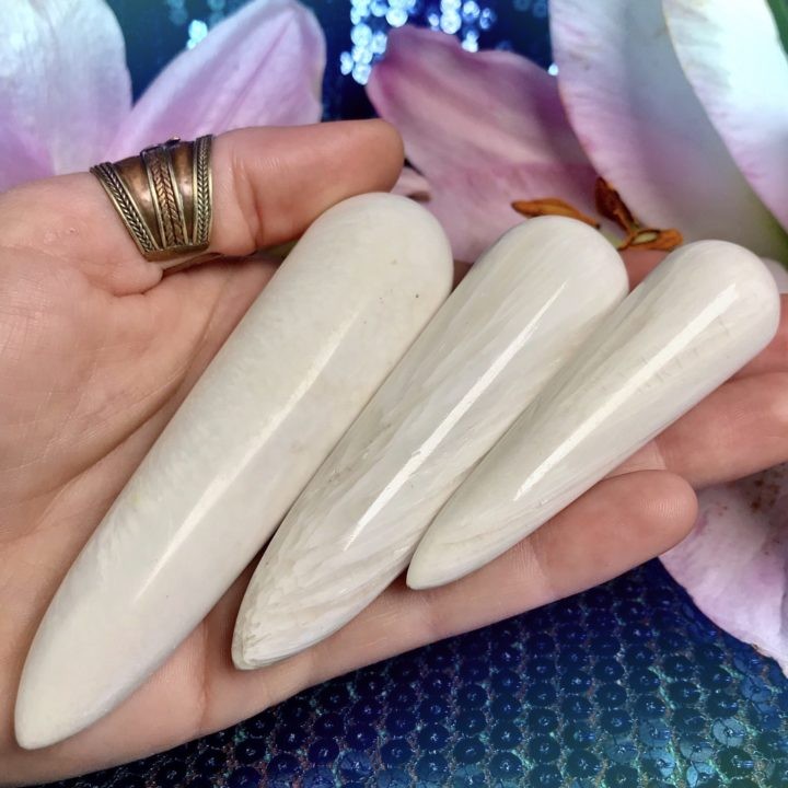 Scolecite Channeling Wands