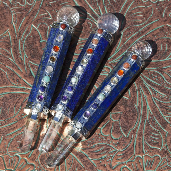 Lapis Lazuli 9 Chakra Pocket Wands