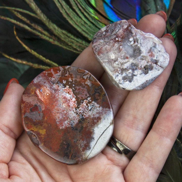 Crazy Lace Agate Peace and Protection Slices