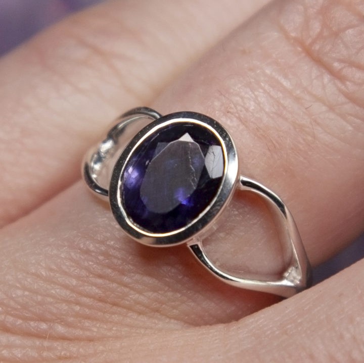 Faceted Iolite Visioning Rings