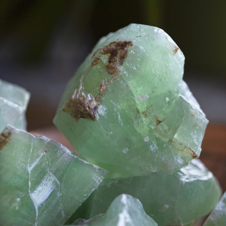 Large Natural Green Calcite