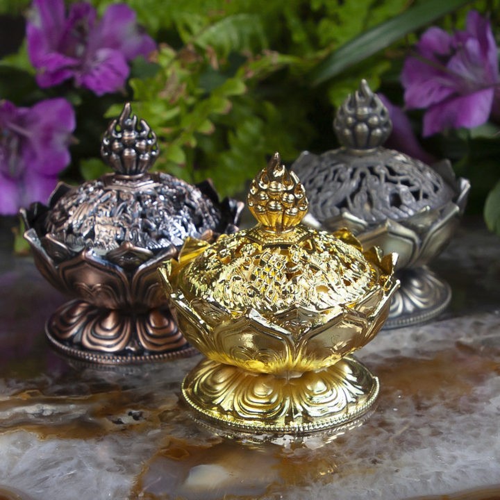 Tibetan Lotus Incense Burners