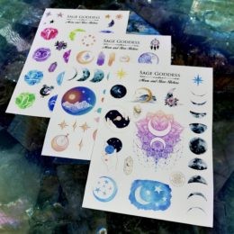 Moon, Planet, and Star Stickers