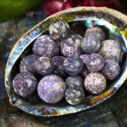 Grape Chalcedony Goddess Spheres