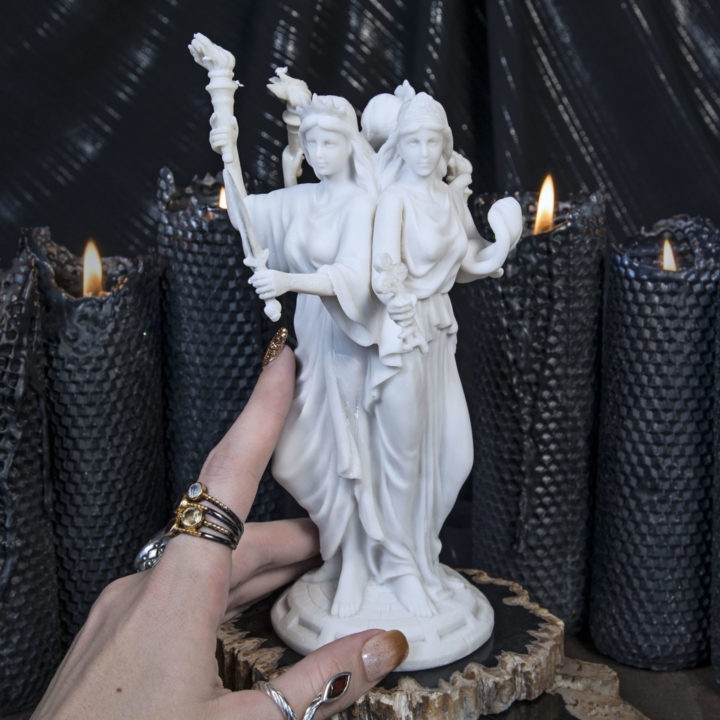 Hecate Moon and Magic Goddess Statues