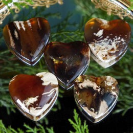 Soul Healing Indonesian Amber Hearts