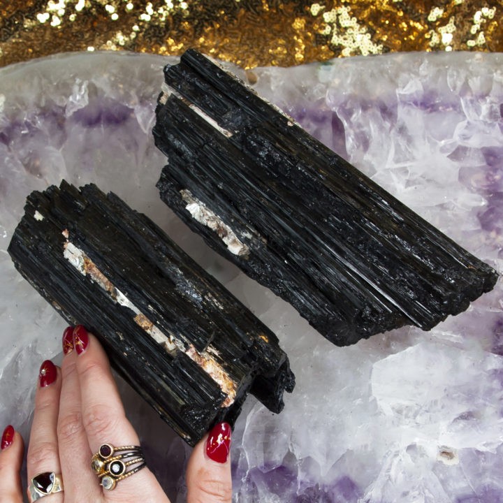Black Tourmaline Logs