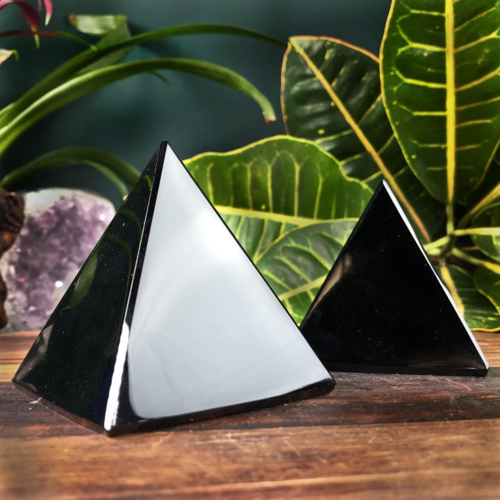 Obsidian Releasing and Protection Pyramid