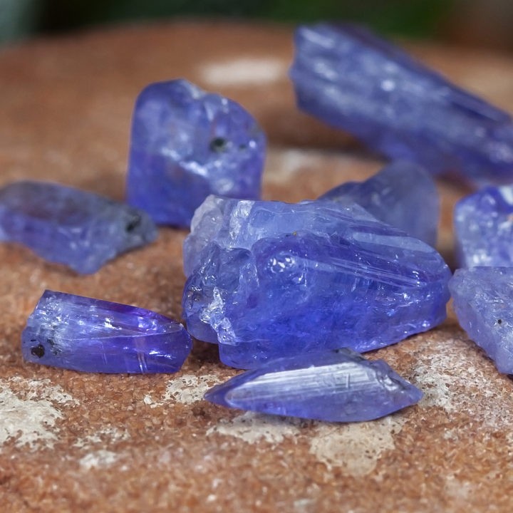 Blue Tanzanite Crystal