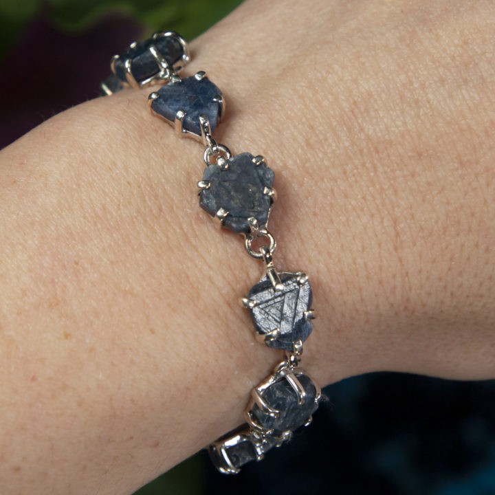 Natural Record Keeper Sapphire Sterling Silver Bracelet