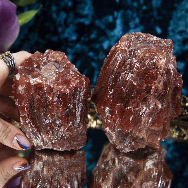 Natural Red Calcite