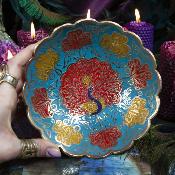 Peacock Offering Plate