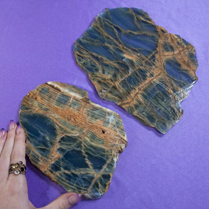 Lemurian Blue Calcite Charging Plate