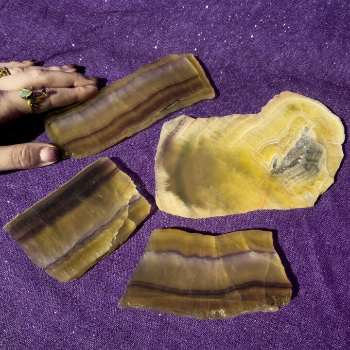 Argentinian Fluorite Charging Plate
