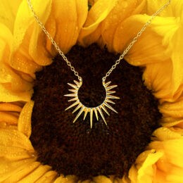 Golden Sun Star Necklace