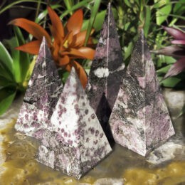 Life Force Spinel in Biotite Pyramid