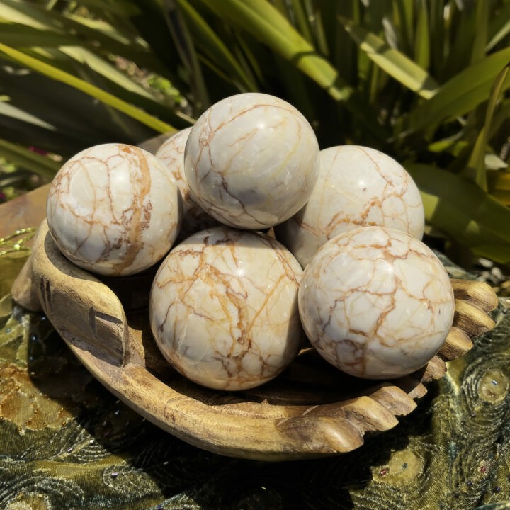 Red Vein Jasper Strength and Courage Sphere